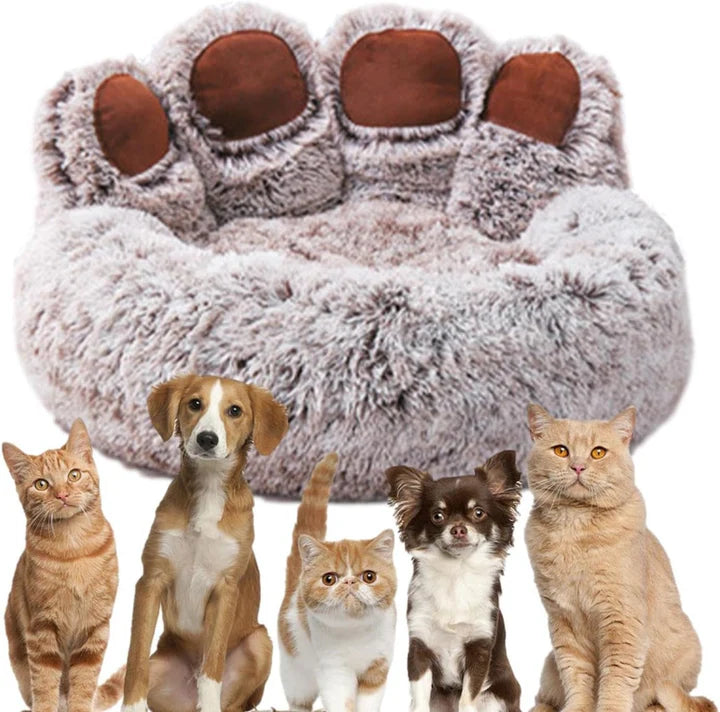 Cuccia Morbida a Forma di Zampa per Cani e Gatti