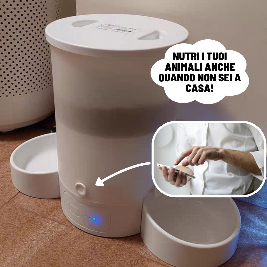 Dispenser Automatico WIFI Con Doppia Ciotola